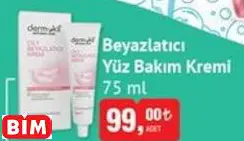 DERMOKİL BEYAZLATICI YÜZ BAKIM KREMİ 75 ML
